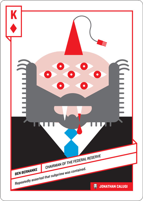 King of Diamonds, Ben Bernanke by Jonathan Calugi