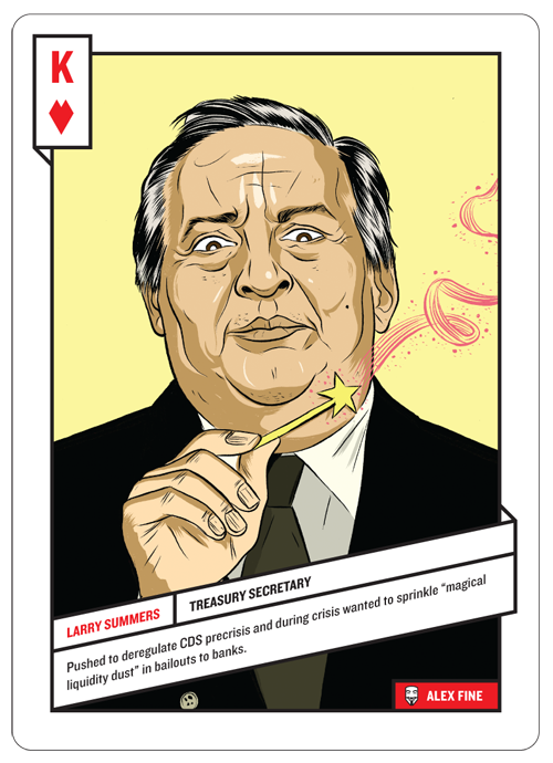 King of Hearts, Larry Summers by Alex Fine